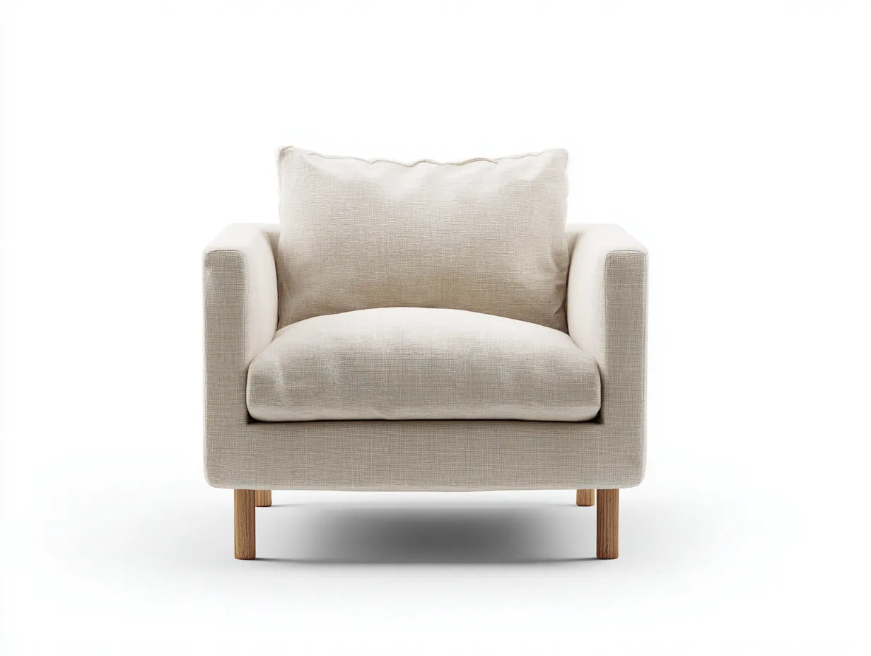 Sillón reclinable giratorio 94 x 96 x 97 cm - beige claro y negro - respaldo amplio para salón