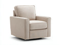 Sillón reclinable tapizado 96 x 92 x 84 cm - beige arena - brazos rectos para salón