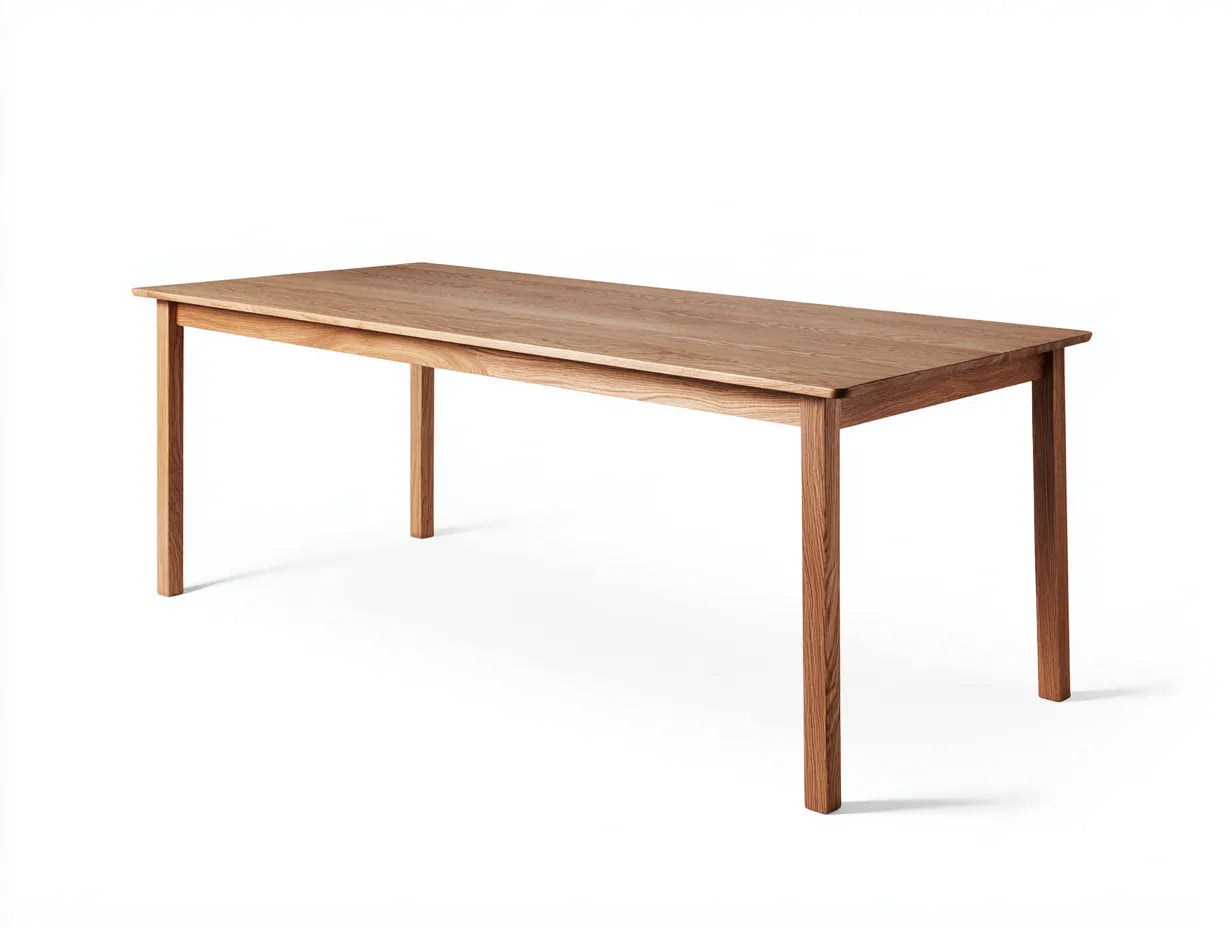 Mesa de comedor de madera 170 x 85 x 75 cm - roble miel - diseño lineal para cocina